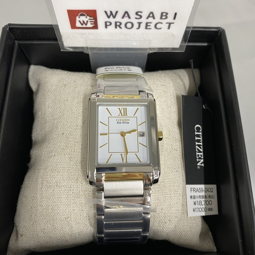 [Authentic★Direct from Japan] CITIZEN FRA59-2432 Unused Eco Drive Crystal glass White SS Analog Men Wrist watch นาฬิกาข้อมือ