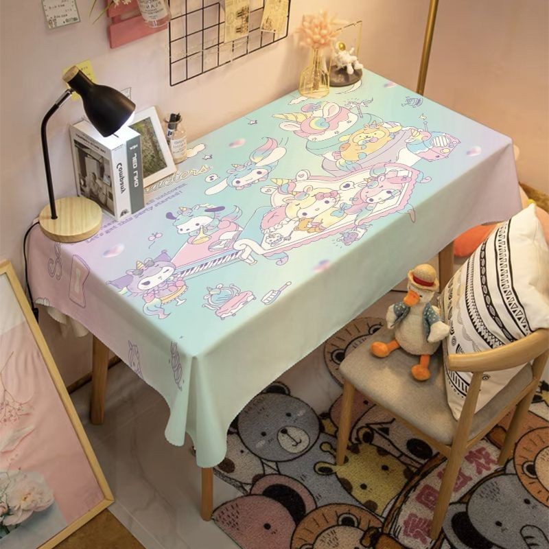 Sanrio Cinnamon Dog Gemini การ์ตูนน่ารักผ้าปูโต๊ะสาวหัวใจหอพักป้องกันฝุ่นตกแต่งผ้าโต๊ะกาแฟผ้าปูโต๊ะ K5 - รูปที่ 7