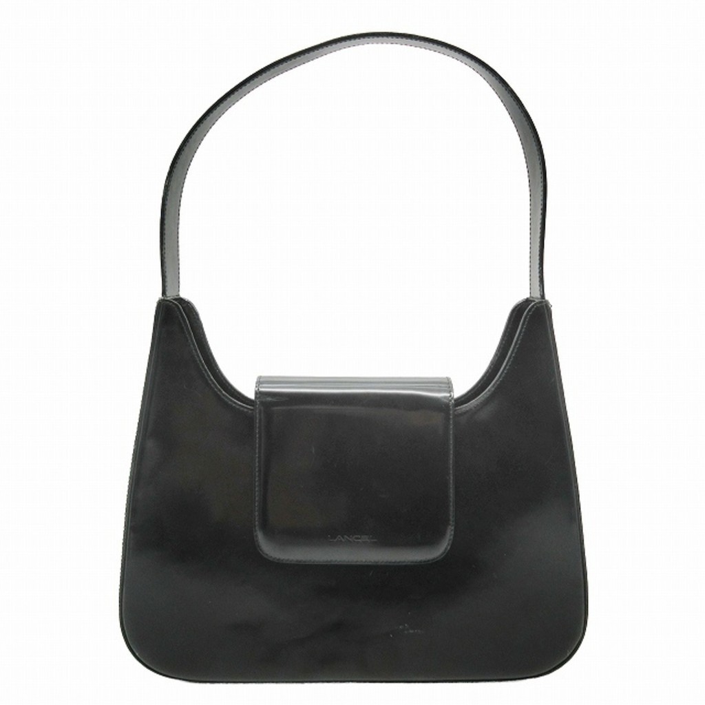 Lancel Sixteen Bag Patent Leather Handbag Shoulder Direct from Japan Secondhand