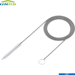 Uniis แปรงทําความสะอาดท่อป้อนอาหาร ยาว 59 นิ้ว พร้อมขนแปรงไน…