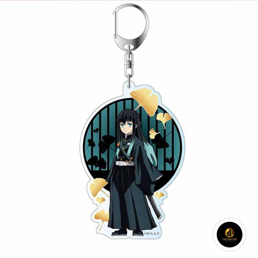 Demon Slayer Kimetsu ไม่มี Yaiba Blade of Ghost พวงกุญแจอะคริลิค