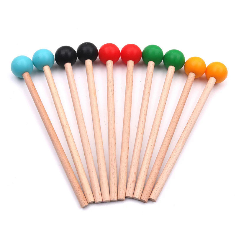 2Pcs Professional Drum Sticks Marimba Mallet Percussion Instruments Drum Sticks Wooden Drumsticks Wi