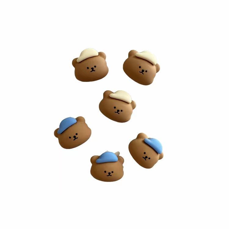 หมุด หมุดดันบิสกิต แฮนด์เมด รูปการ์ตูนหมีบราวน์น่ารัก 6 ชิ้น สําหรับตกแต่งห้องเรียน หมุดปักกระดานไม้ก๊อก หมุดดันผ้าสักหลาด ลายการ์ตูนหมี สีน้ําตาล สําหรับตกแต่งผนัง ห้องเรียน หนังสือพิมพ์ 6 ชิ้น - รูปที่ 5