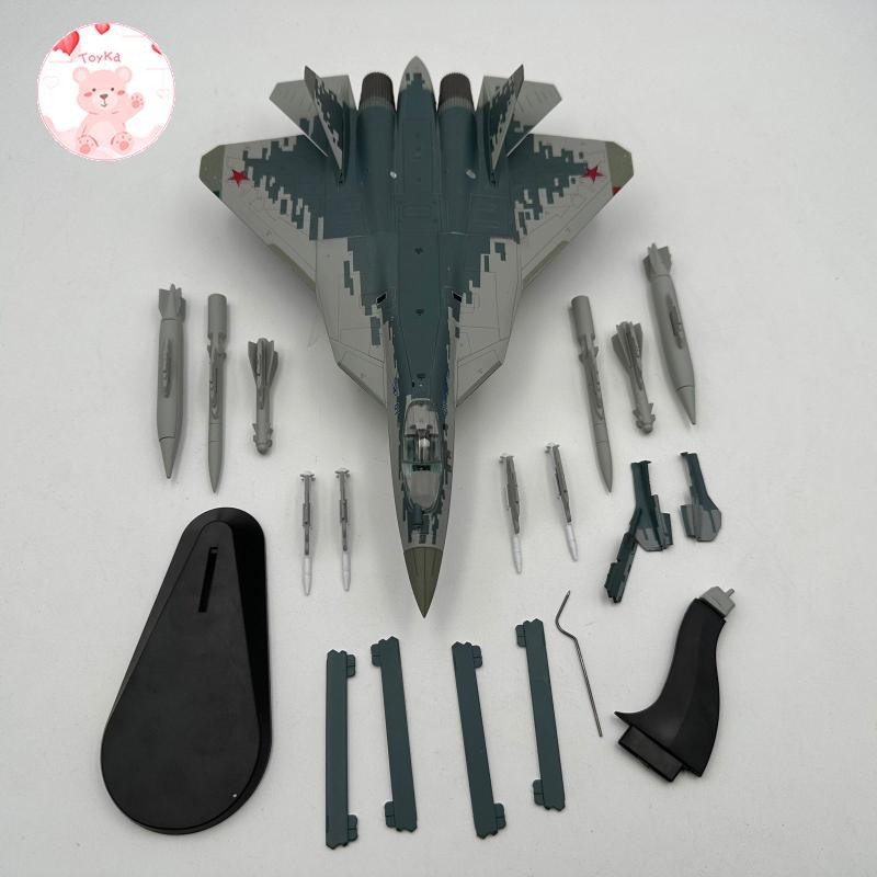 [Whbadguy] เครื่องบินรุ่น,su-57 Fighting Diecast, Alloy Fighter Jet Model, โมเดลเครื่องบินสําหรับคอล