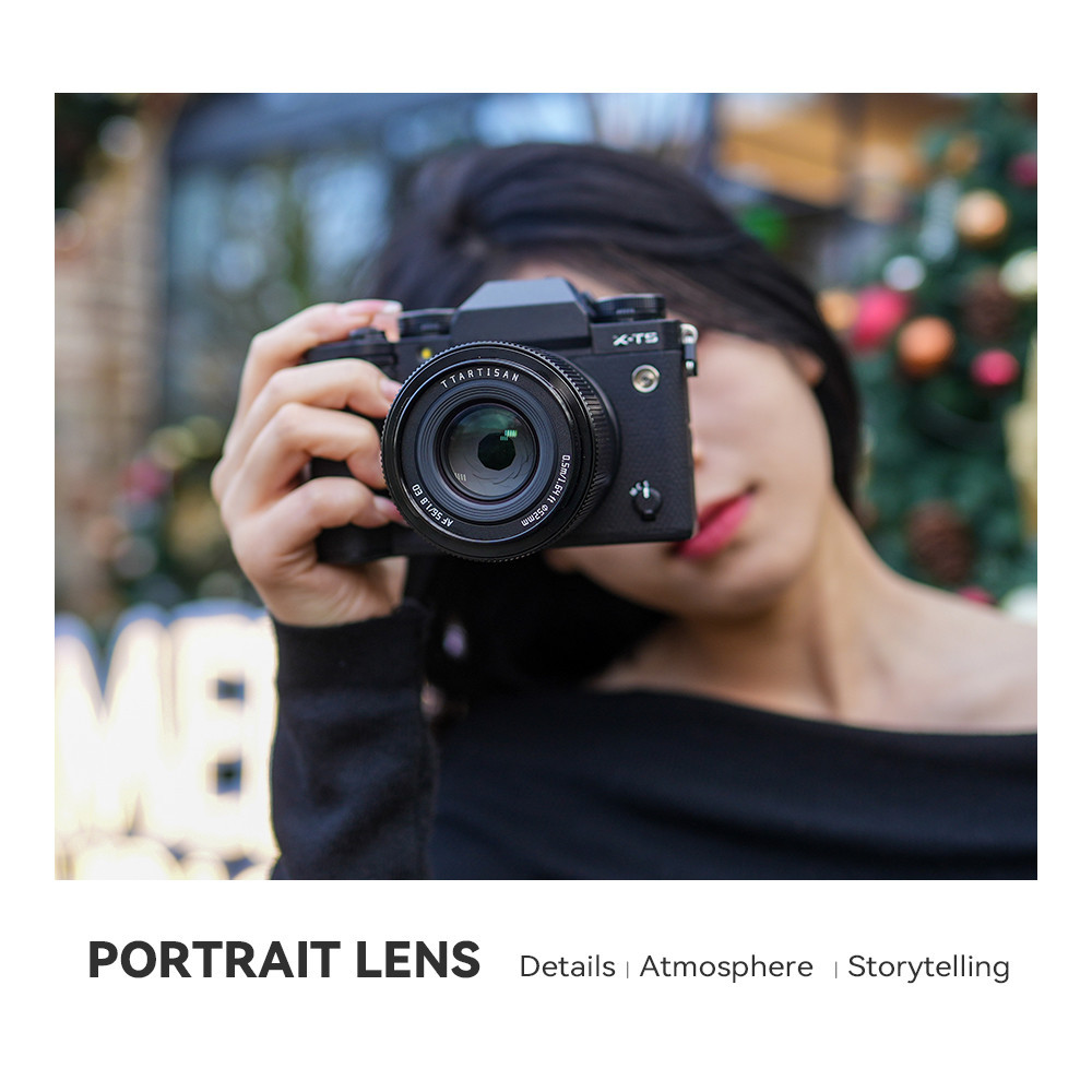 Ttartisan 56mm F1.8 AF รูรับแสงขนาดใหญ่ โฟกัสอัตโนมัติ APS-C สําหรับ Fuji X XF XT10 XT4 XS10 XH5 Sony E A6600 alpha6400 A7C A7MIV A7R3 A7S