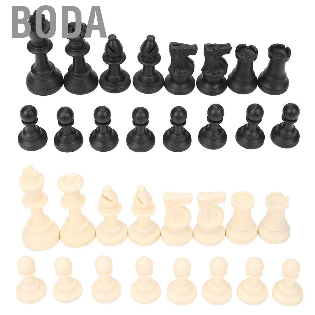 Boda Chess Pieces With Bottom Lint Standard Plastic Non-Toxic For