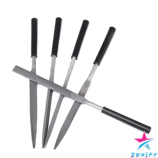 ZXF 5 ชิ้น/ชุด ตะไบเหล็ก แบบแบน เหลี่ยม และกลม mini ตะไบ 3*140mm Hardware tools