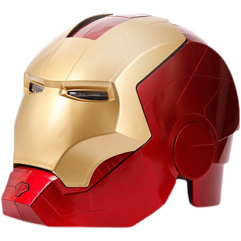 หมวกกันน็อคคอสเพลย์ Iron Man 1: 1 แบบเรืองแสงได้ สําหรับเด็ก และผู้ใหญ่