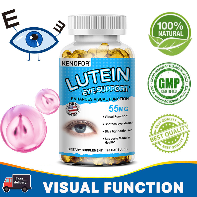 วิตามินบำรุงดวงตา - พร้อมลูทีนและซีแซนทีน - ช่วยดูแลการมองเห็น ความเมื่อยล้าของดวงตาในแต่ละวัน และตาแห้งเป็นครั้งคราว - 120 แคปซูล