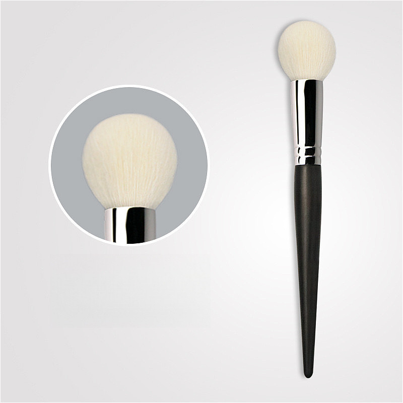 Wool Ball Shape Stipple Blush Brush หัวกลมเล็กนุ่มสัตว์ผมแป้งฝุ่นแปรงแต่งหน้าความงาม
