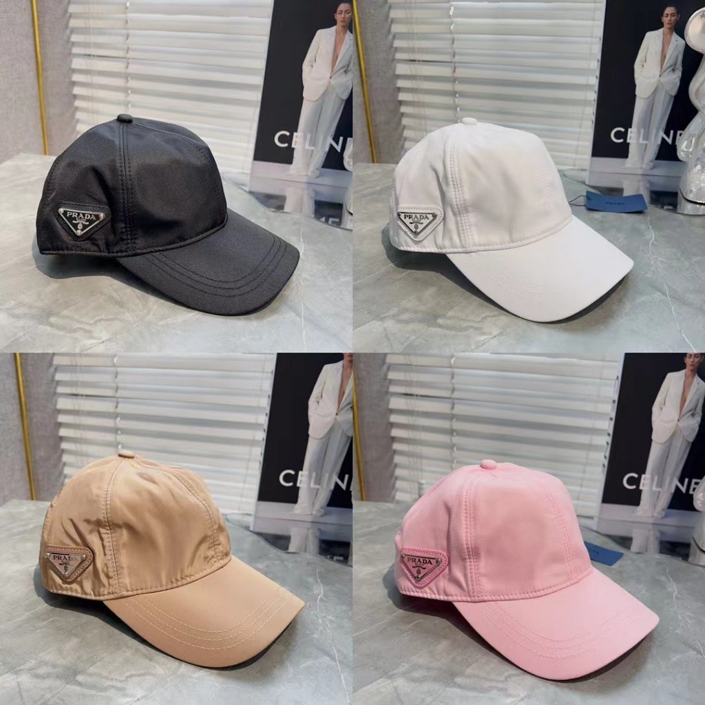 2024 ใหม ่ ไนลอนตัวอักษรเบสบอลหมวกแฟชั ่ นที ่ เรียบง ่ าย 4 สีผู ้ ชายผู ้ หญิงสไตล ์ เดียวกันหมวก ins
