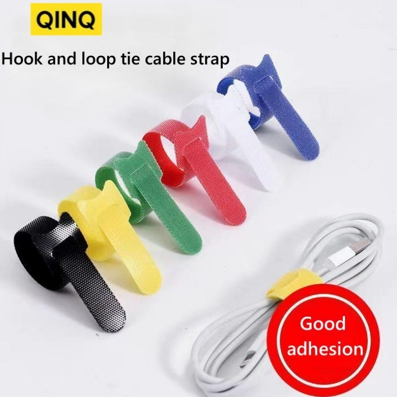 คลังสินค ้ าพร ้ อมการจัดการสายเคเบิล Velcro QINQ พร ้ อมแหล ่ งชาร ์ จหูฟังสายเคเบิลข ้ อมูลการจัดเก ็ บสายเคเบิลและชุดคัดแยกพร ้ อมสายรัด Velcro มีกาวในตัว ราคา ถูกที่สุด ดีลบีเคเค