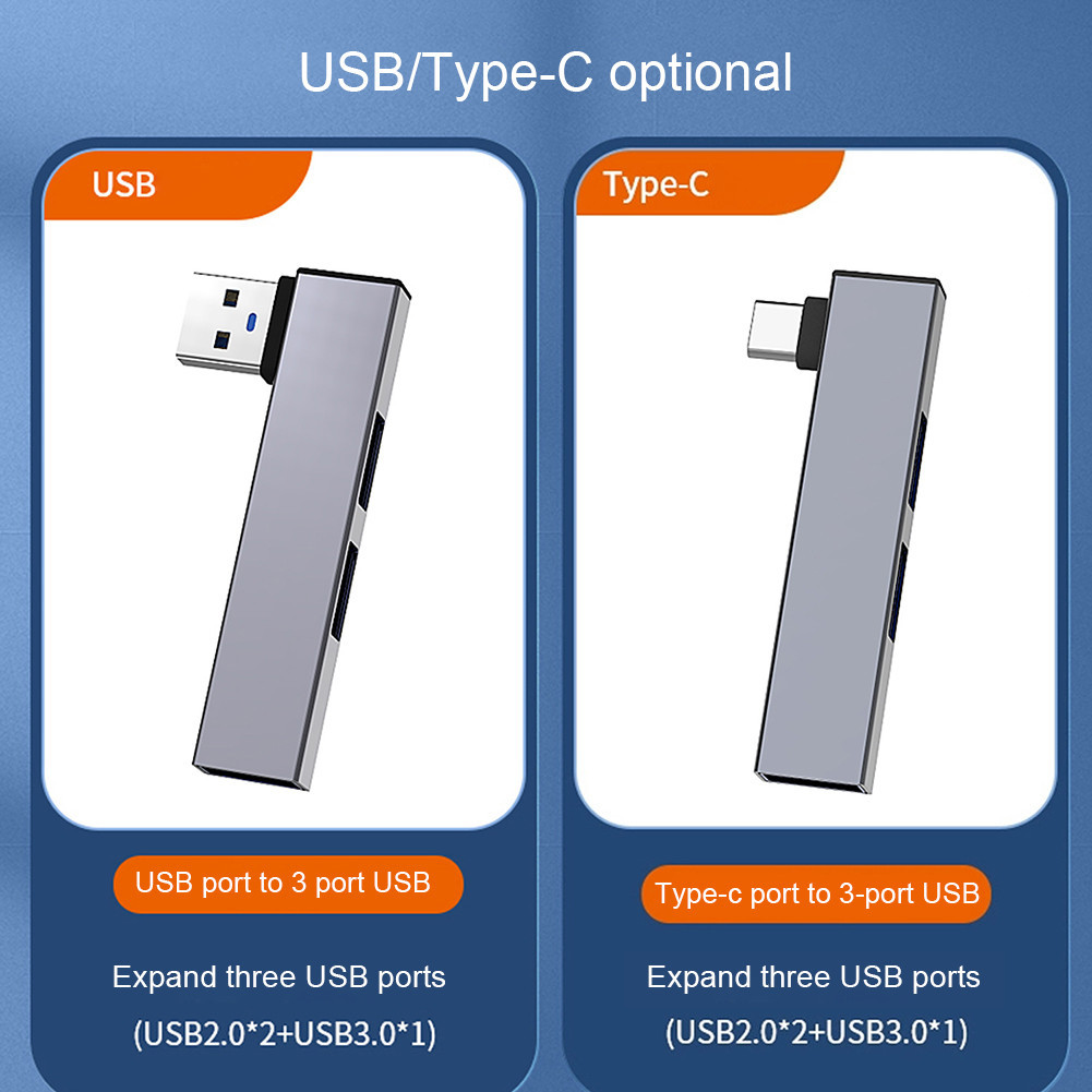 3 in 1 ฮับขยาย OTG USB Type-C เป็น 3 USB 5Gbps สําหรับคอมพิวเตอร์ แล็ปท็อป PC