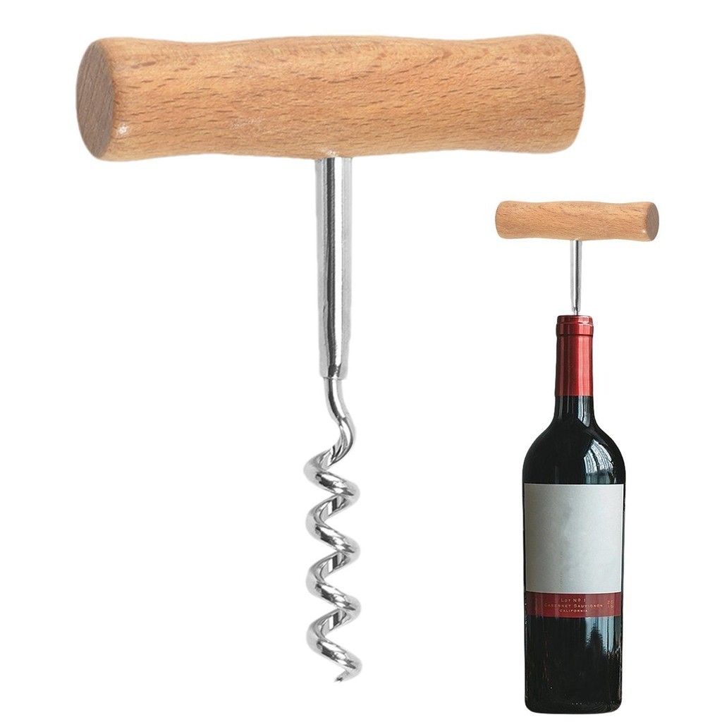 จับ Corkscrew T รูปร ่ างขวดไวน ์ Corkscrew ขวดไวน ์ ที ่ เปิดง ่ ายสกรูและดึง Cork Design myashoth myashoth