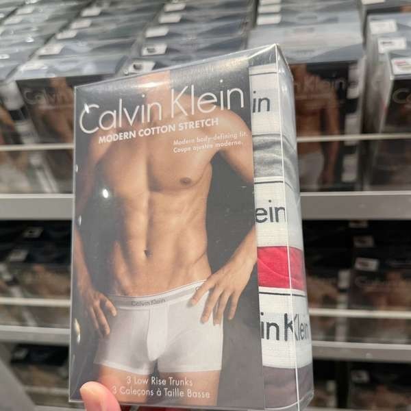 กางเกงใน กางเกงใน ck กางเกงบ็อกเซอร์ผ้าฝ้ายยืดผู้ชาย CK Calvin Klein 3 แพ็ค NB1085