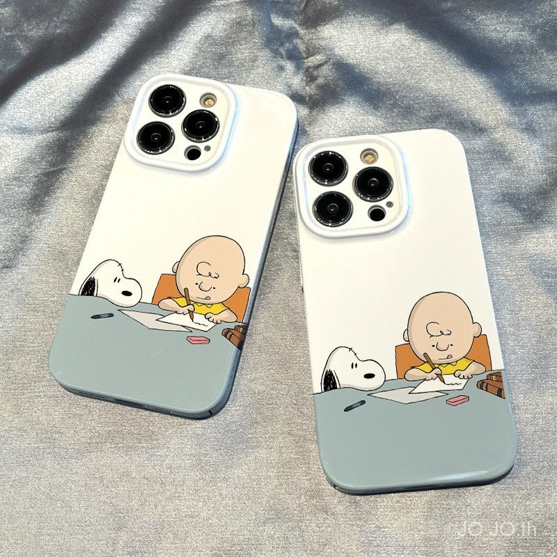 Snoopy แพคเกจเต็มรูปแบบ anti drop hard case เคสโทรศัพท์เหมาะสําหรับ iPhone 15 14 13 12 11 pro Max se X XR XS Max 7 8 6s Plus