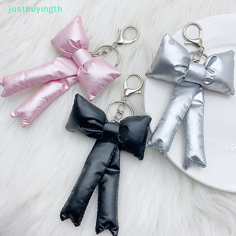 [JBTH] Y2k เกาหลี 3D Bowknot พวงกุญแจแฟชั่น Simple Bow พวงกุญแจกระเป๋าจี้กระเป๋าถือแขวนตกแต่งของขวัญผู้หญิง [JB]