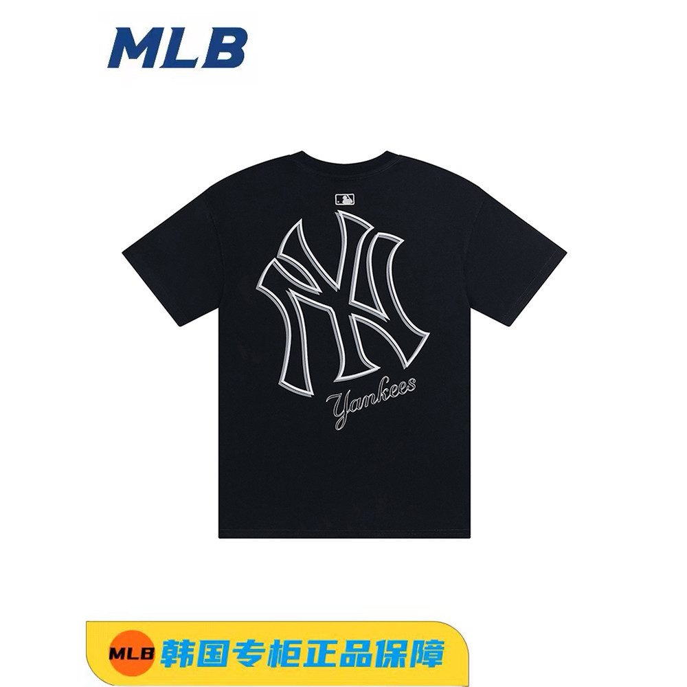 [พร้อมส่ง ]MLB NY เสื้อยืด เสื้อ แท้ ชาย 100% ผ้าฝ้าย วินเทจ สีขาว ใส่เดินทาง ชีฟอง เซ็กซี่ สวยๆ ใส่สบายๆ oversize