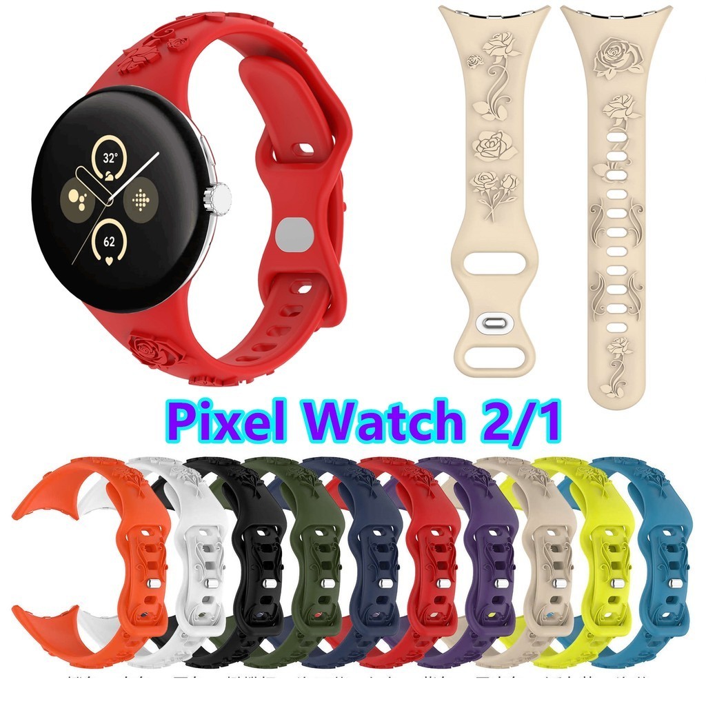 สายซิลิโคนสําหรับ Pixel Watch 2 1 อุปกรณ ์ เสริมสําหรับสร ้ อยข ้ อมือทดแทนสําหรับ Google Pixel Watch2/1