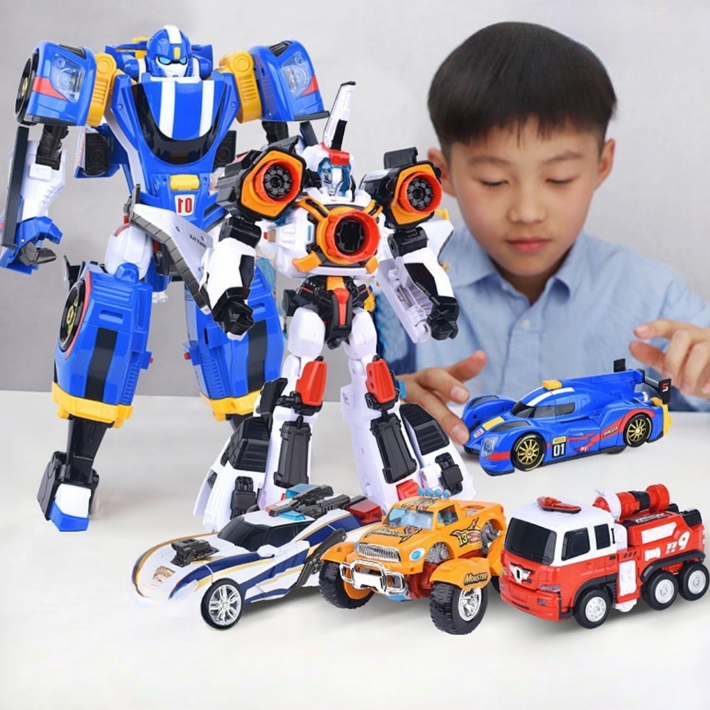 Galaxy นักสืบ Tobot Transformation รถหุ ่ นยนต ์ ของเล ่ นเกาหลีการ ์ ตูน Brothers อะนิเมะ Tobot Deformation ถังรถของเล ่ นของขวัญ