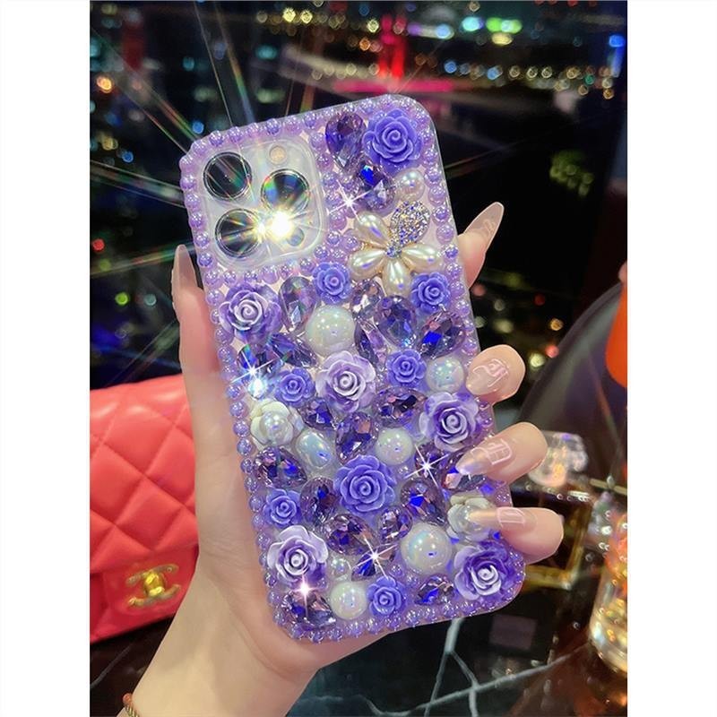 เหมาะสําหรับ iphone15 เคสโทรศัพท ์ เพชรเต ็ ม iPhone14/13 รวมทุกอย ่ าง Rhinestone 14promax เคสป ้ องกันเพชรหรูหราแนวโน ้ มแฟชั ่ น