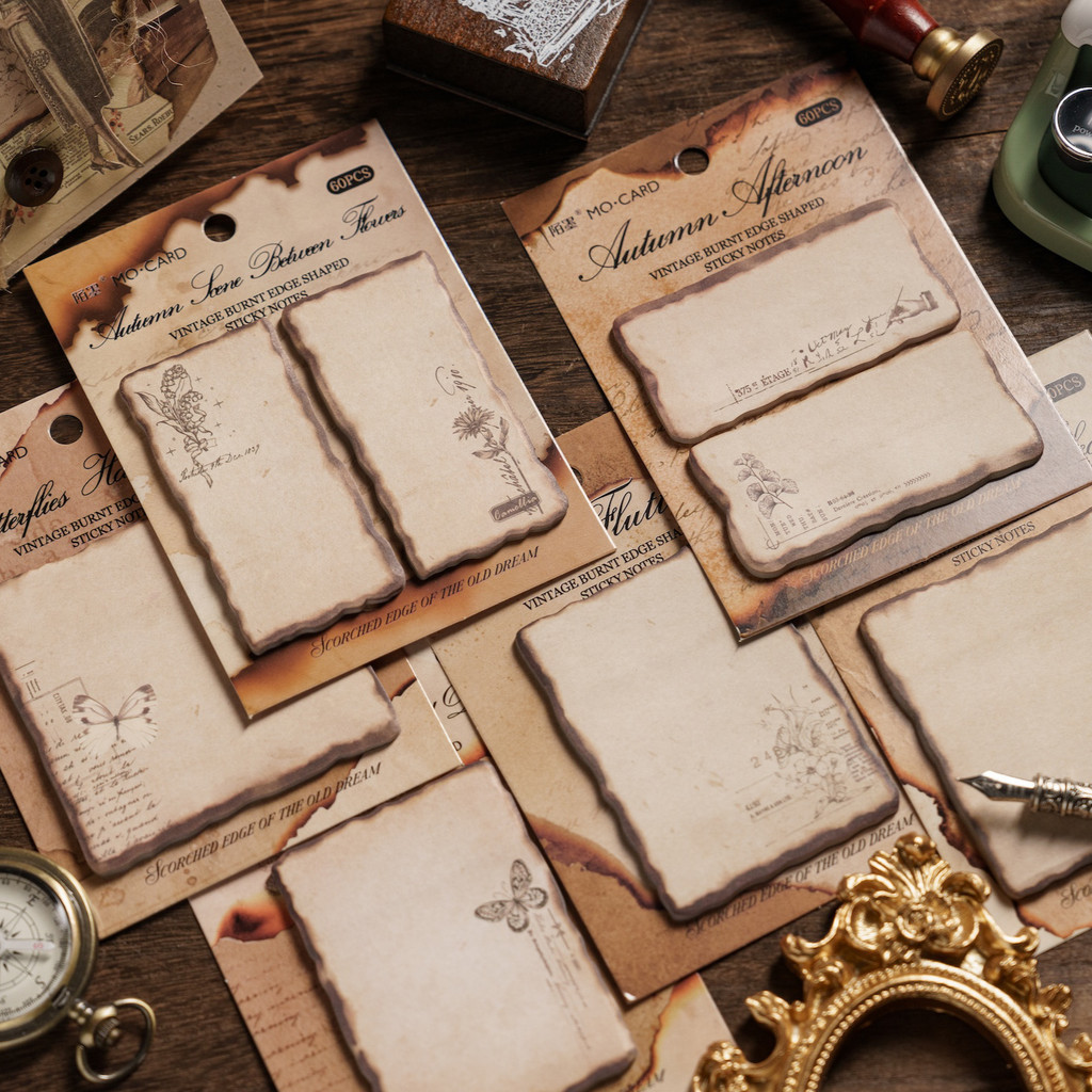 Journamm 30pcs/Pack Retro พิเศษรูปร ่ างหมายเหตุกระดาษ DIY Scrapbooking อุปกรณ ์ Pack Decor Junk Journal Collage อัลบั ้ มวัสดุกระดาษหัตถกรรมสติกเกอร ์