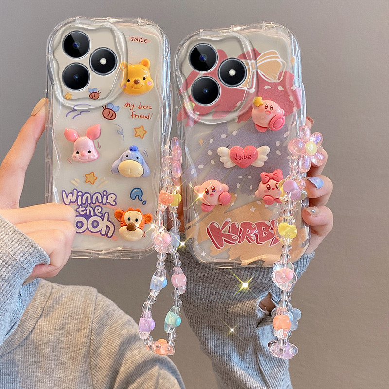 เคส realme C53 เคส realme Narzo N53เคสเข้ากันได้กับใสน่ารักการ์ตูนครีมขอบซิลิโคนอ่อนนุ่มเคสโทรศัพท์TYGZ2