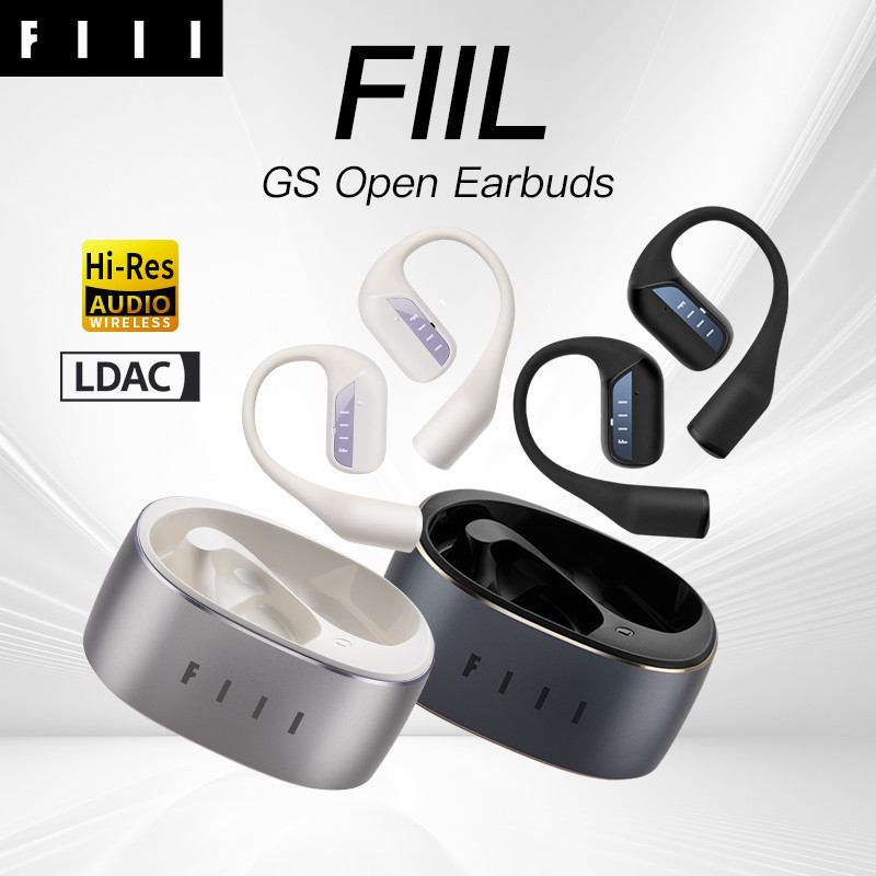 Fiil GS เปิดหูฟังบลูทูธ 5.3, Bone Conduction หูฟัง,32H Playtime,Hi-Res Audio,Two Mic Smart Calls และลดเสียงรบกวน