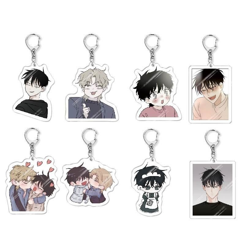 in Stocklow Tide in Twilight พวงกุญแจอะคริลิคสไตล์เดียวกันอุปกรณ์ต่อพ่วงจี้ส่วนบุคคลสองด้านแขวน Kim 