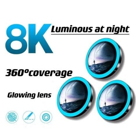 Luminous ตัวป้องกันเลนส์กล้องIPhone 15 Pro Max 14 Plus 13 Mini 12 11 Promax 14promax 13pro 12proฟิล์มป้องกันแก้วอุปกรณ์เสริม