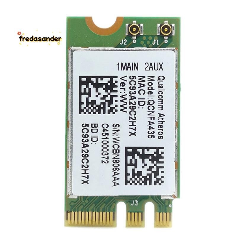 การ์ดอะแดปเตอร์ไร้สาย【fredasander 】 สําหรับ Qualcomm Atheros QCA9377 QCNFA435 802.11AC 2.4G/5G NGFF 