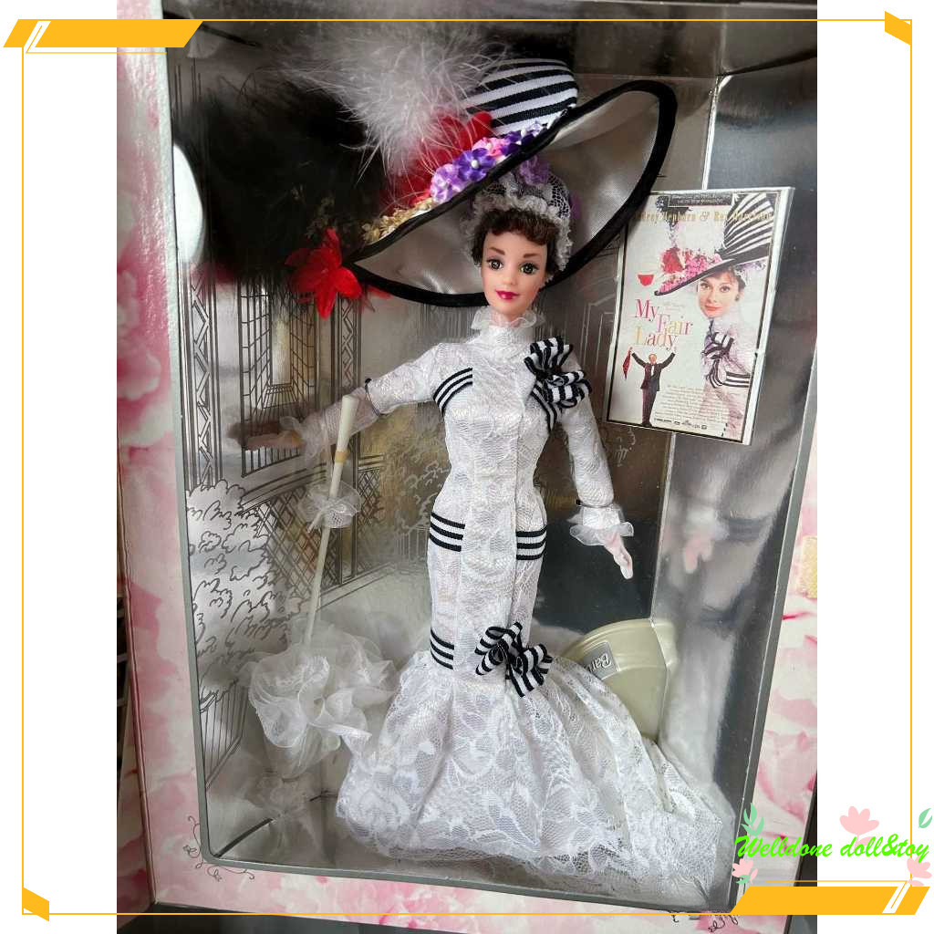 พร ้ อมสต ็ อก Barbie As Eliza Doolittle in My Fair Lady Collector Editon Collector 's Edition Barbie My Fair Lady Audrey Hepburn Barbie XY215