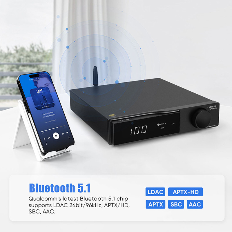 Smsl DO100 Pro Hi-Res MQA DAC Dual ES9039Q2M ถอดรหัส Bluetooth5.1 DSD512 OPA1612 HDMI-ARC High End Digital DAC สําหรับ PS5 DO100pro