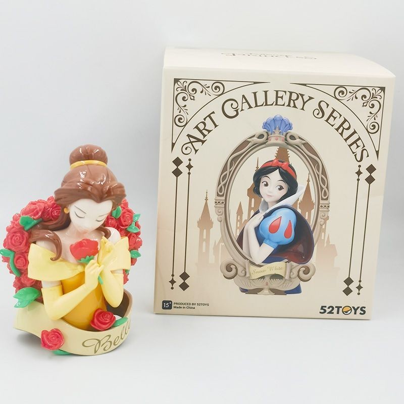 ของแท้ Disney Princess Art ภาพ Series กล่องตาบอด Fairy Tale แฟชั่นเล่นเด็กของขวัญคอลเลกชันโรงรถชุดเครื่องประดับ