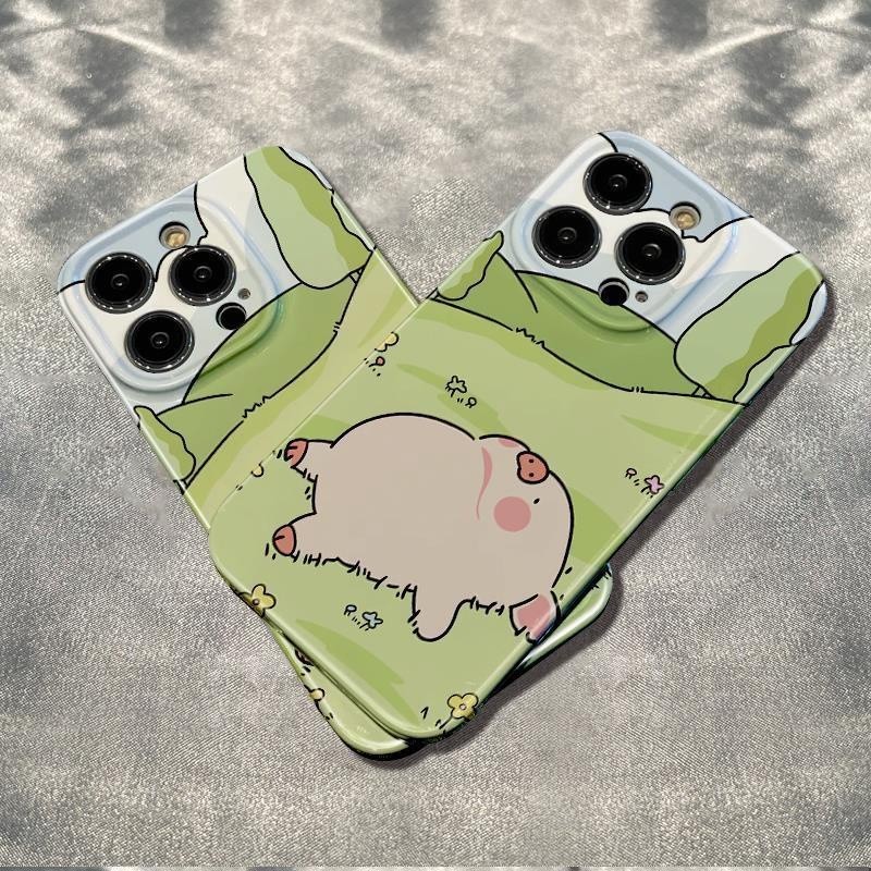 เคสโทรศัพท ์ ลายหมูน ่ ารักสําหรับ iPhone 15Promax 14 13 Pro 12 / 11 XSMax XR 7/8plus