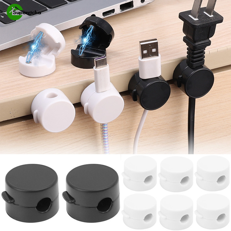 คลิปสายเคเบิลแม่เหล็ก 1-3 ชิ้น - ที่ชาร์จหูฟังผู้ให้บริการ - คลิปเก็บปลั๊กไฟ - ที่มองไม่เห็น, ติดด้วยตนเอง, มินิ - สําหรับบ้าน, สํานักงาน, รถ - ผนัง, อุปกรณ์จัดเส้นสายเคเบิลข้อมูลโต๊ะ