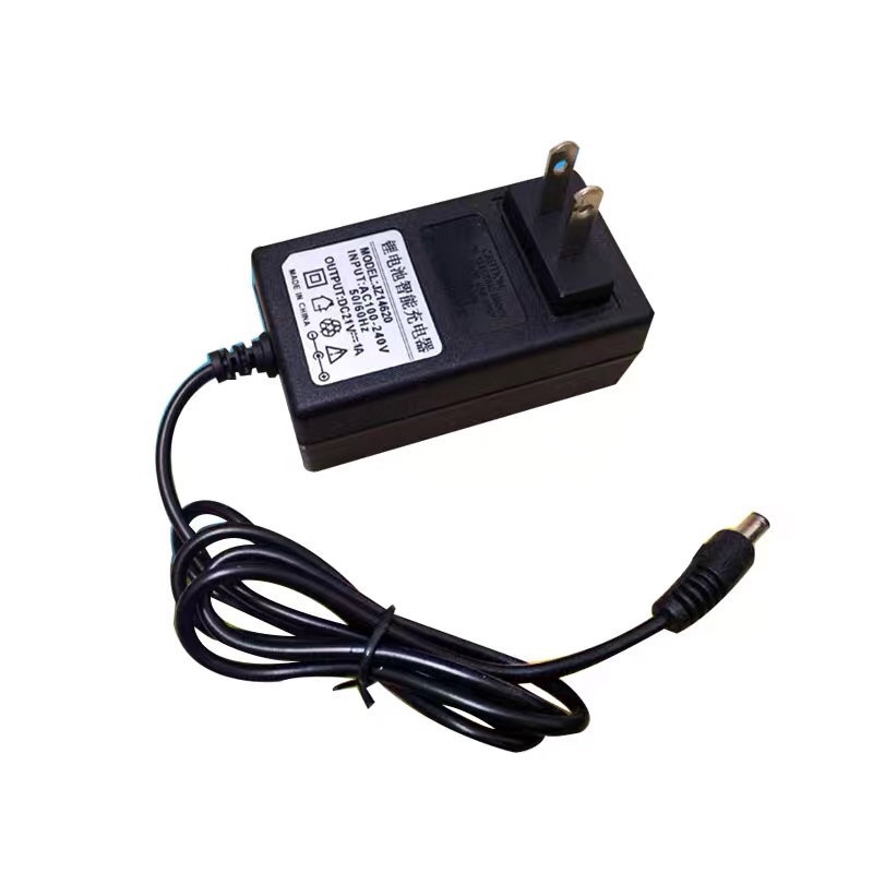 เครื่องชาร์จแบตเตอรี่ เครื่องชาร์จแบต 21V 1A หรือ 21V 1A เครื่องชาร์จแบตริเธียม 21V ไฟออก 21V 1A เต็