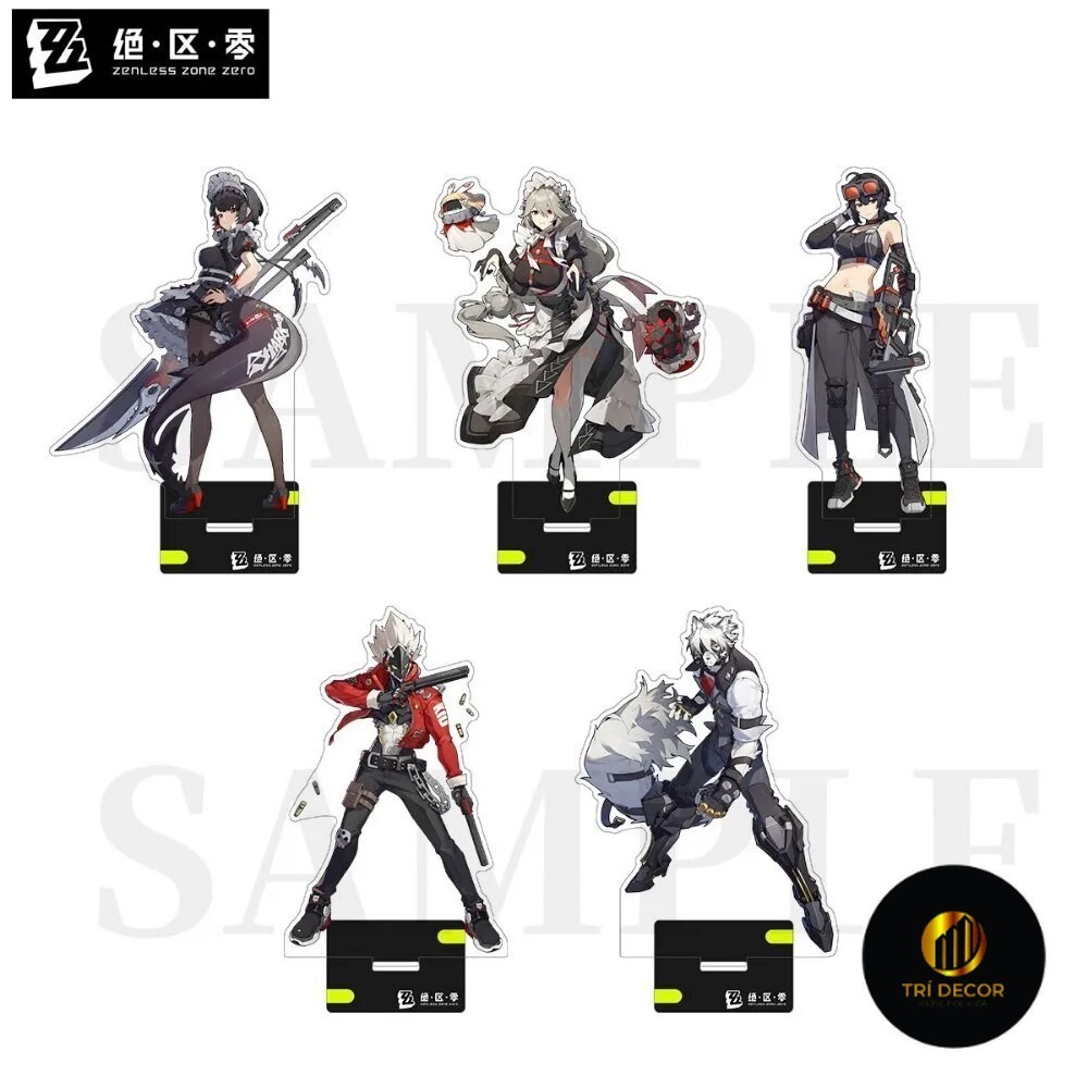 Zenless Zone Zero Billy The Kid Von Lycaon Ellen Joe Grace Howard Standee Model Study Corner อุปกรณ์ตกแต่งโต๊ะ