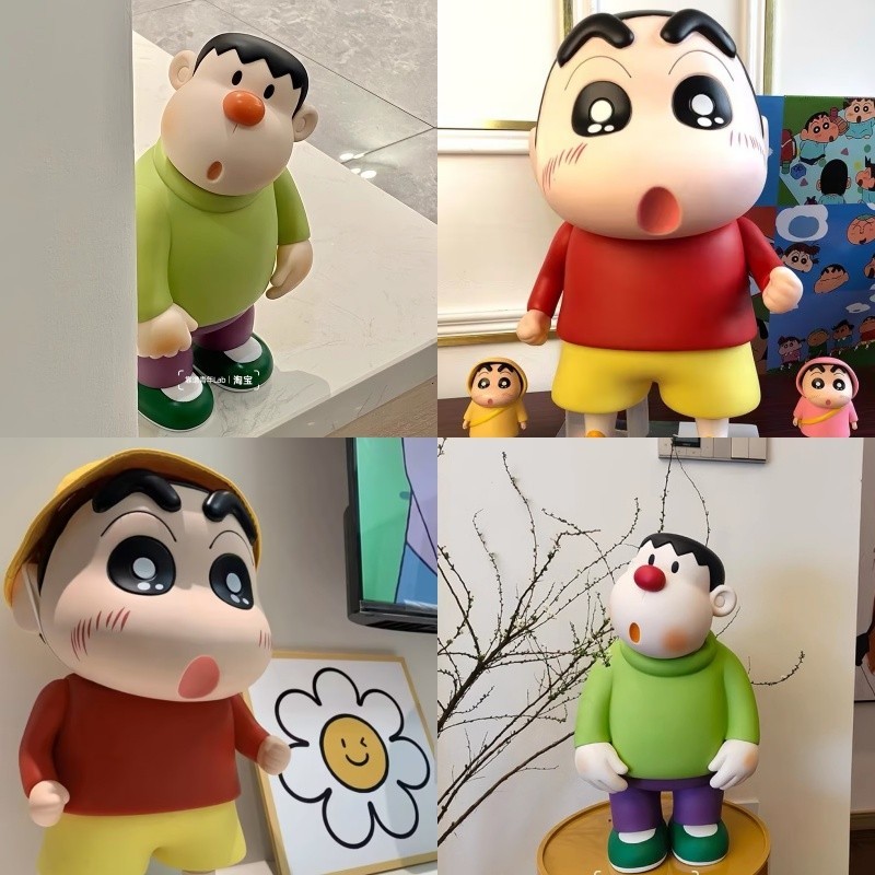 40 ซม./23 ซม. 1: 1 การ์ตูนอะนิเมะ Crayon Shin-chan Big G Takeshi Gian ตกแต่งห้องนั่งเล่น