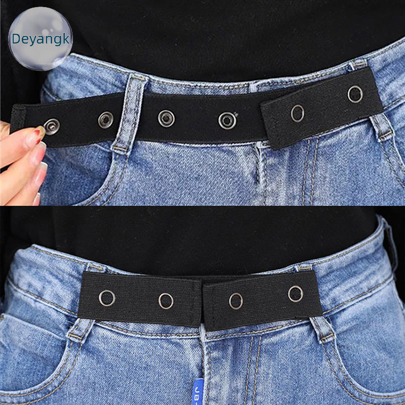 Deyangk เข็มขัดผู้หญิง Buckle-free ยืดหยุ่นที่มองไม่เห็นสําหรับกางเกงยีนส์เข็มขัดไม่มีหัวเข็มขัดเข็มขัดง่ายผู้ชายยืดไม่มี Hassl เข็มขัด TH