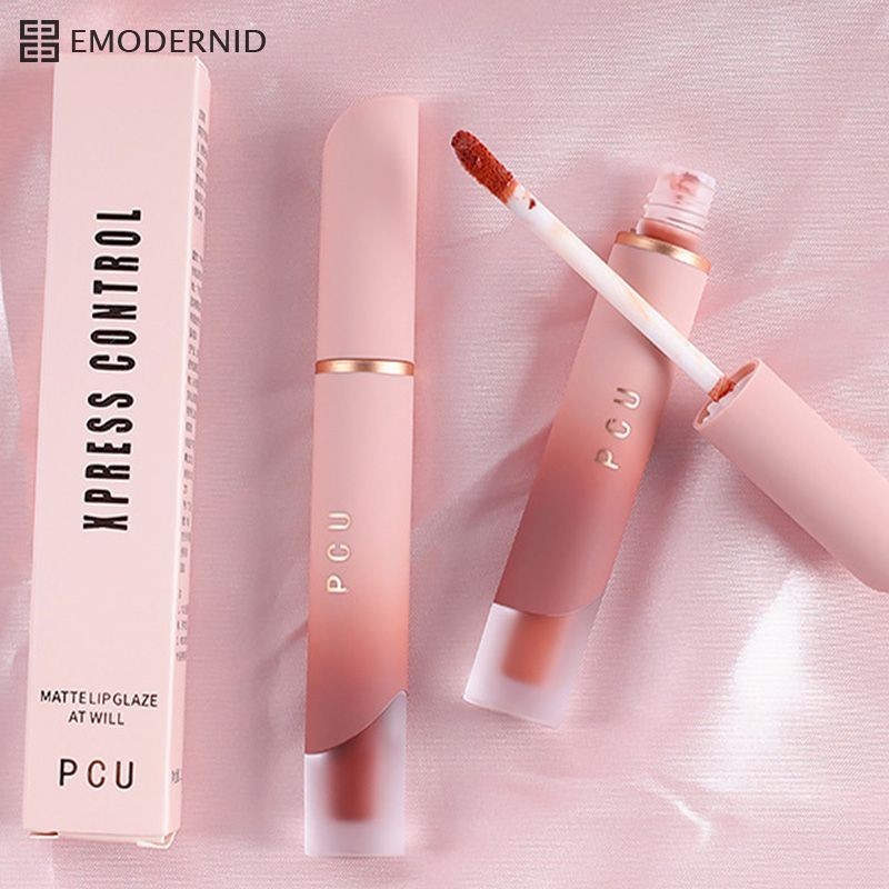 ลิปสติก เนื้อแมตต์กํามะหยี่ กํามะหยี่ สีขาว รูปลักษณ์สูง สําหรับนักเรียน ไม่หลุดง่ายกันน้ำ ลิปสติก em