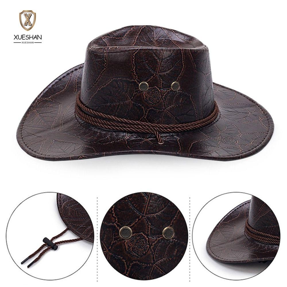Xueshan Knight Caps, หนังแจ ๊ สคาวบอยหมวกแฟชั ่ นสุภาพบุรุษกลางแจ ้ งฤดูร ้ อน Sun Visors ผู ้ ชายผู ้ หญิง