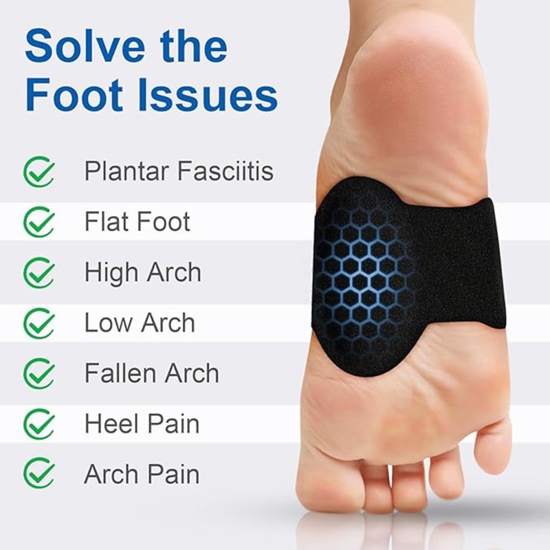Foot Insoles Arch Support Plantar Fasciitis Heel Feet Cushion Fallen Heel Pain