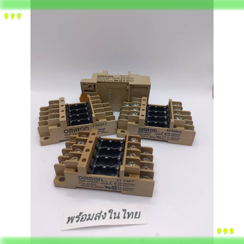 new ฐานมือ2 ขายตามสภาพภาพOmron/omron โมดูลรีเลย์พาวเวอร์ G6B-4BND G6B-47BN G6B-4CBDC24V 5V 12V G6B-4