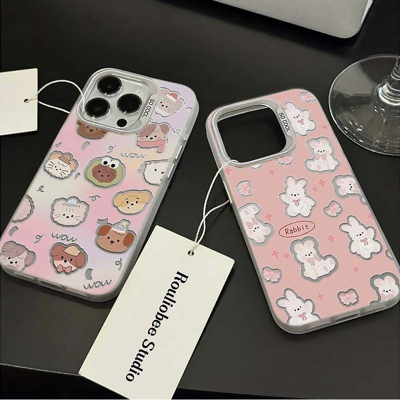 เคสโทรศัพท ์ สีชุบไฟฟ ้ าลายโบว ์ Tutu เหมาะสําหรับ iPhone x/xs/xr/xsmax/7/8plus/11Promax/12/13/14Promax/15