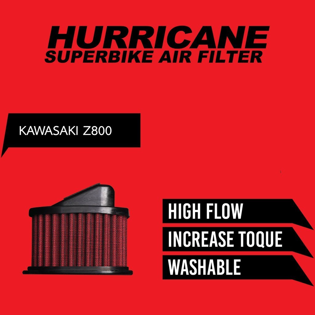 กรองอากาศ แต่ง Z800 Hurricane แบบผ้า