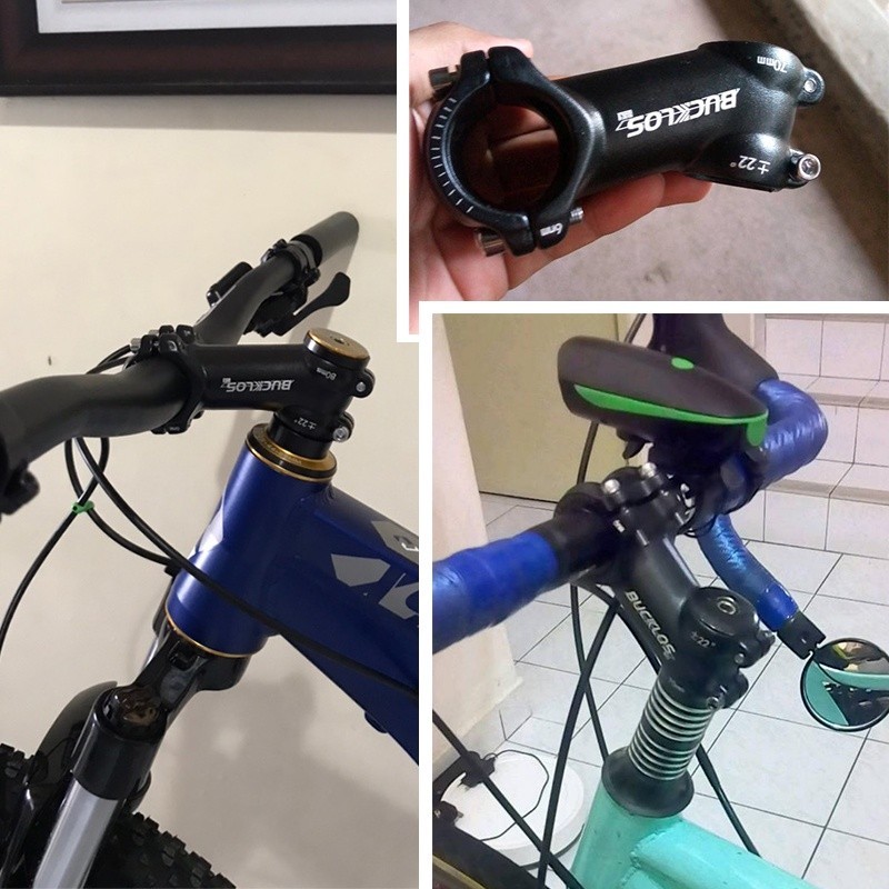 Bucklos ±7/17/22 ° คอแฮนด์จักรยาน คอแฮนด์จักรยานเสือภูเขา อะลูมิเนียมอัลลอย 60/70/80/90/100mm สเต็มคอจักรยาน อุปกรณ์เสริมจักรยาน - รูปที่ 2