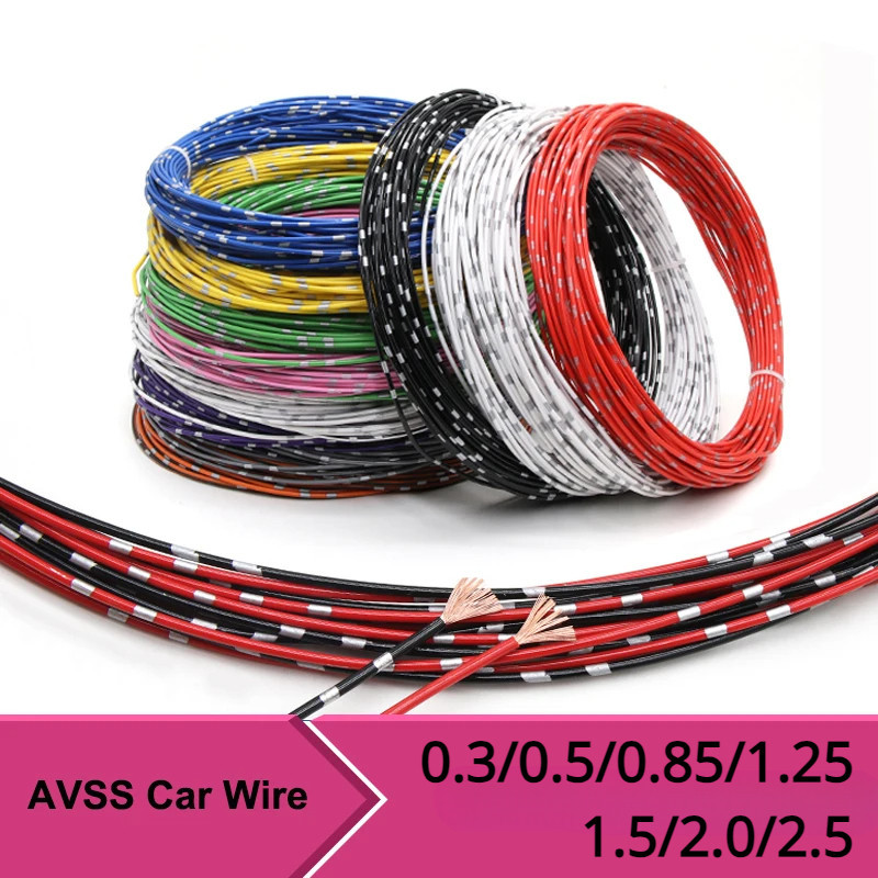 Avss รถลวด PVC 0.3 0.5 0.85 1.25 2 2.5 ออกซิเจนทองแดงทนความร ้ อน Twisted คู ่ สายไฟลําโพงสายสัญญาณเสียง