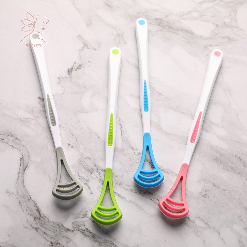 [maybeauty ] เครื ่ องขูดลิ ้ นแบบพกพา Care Keep Fresh Breath Maker ทําความสะอาดแปรงสีฟันแบบแมนนวล {TH }
