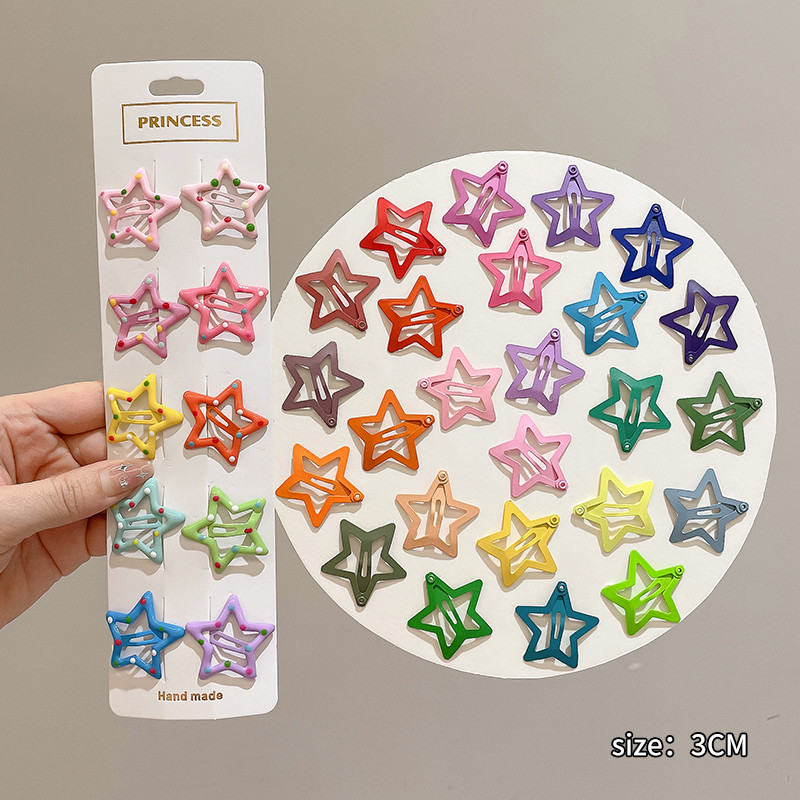35pcs กิ๊บ กิ๊บติดผมเด็ก กิ๊บติดผม กิ๊บติดผมรูปดาวแฟชั่นเกาหลี